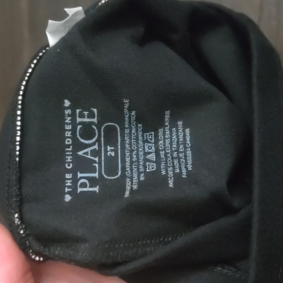 Toddler Girl Black Leggings - Picture 2 of 2